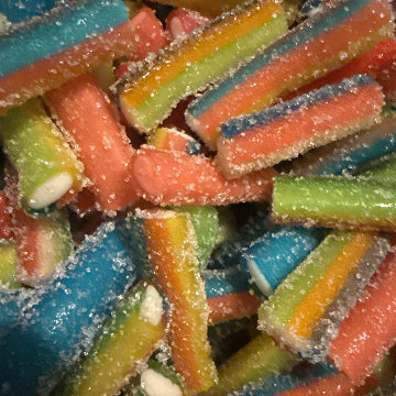 Regenboog zure staafjes